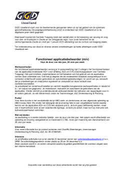 volledige vacature