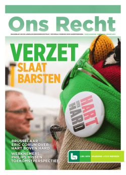 Download het recentste Ons Recht nummer - LBC-NVK