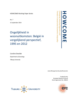 H O W C O M E - Tilburg University