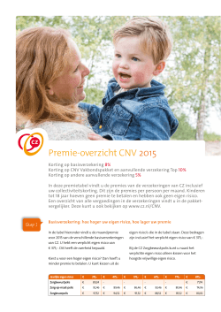Premieoverzicht CNV 2015