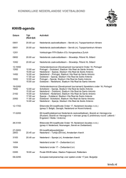 KNVB-agenda