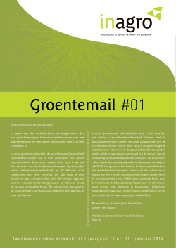 Groentemail Beitem - Jaargang 10 - nr. 1 - januari 2014
