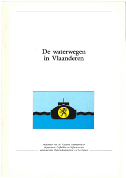 De waterwegen in Vlaanderen - Vlaams Instituut voor de Zee