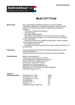 Multi CVT Fluid