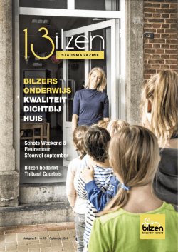 BILZERS ONDERWIJS KWALITEIT DICHTBIJ HUIS