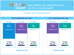 Dosering en stappenplan : een pleister die gedurende 24u