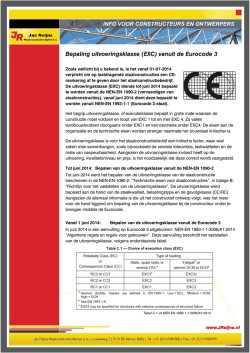 Bepaling uitvoeringsklasse (EXC) vanuit de Eurocode 3