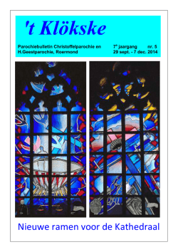 Het Kl&ouml;kske Jaargang 8. no. 5 (29 sept. - 7 dec. 2014)