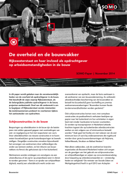 De overheid en de bouwvakker