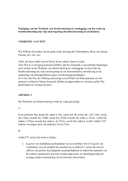 PDF document | 236 kB Kamerstuk: Voorstel van wet