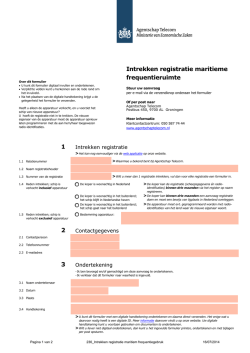Intrekken vergunning - Agentschap Telecom