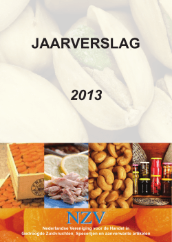 NZV jaarverslag 2013 - Nederlandse Zuidvruchten Vereniging