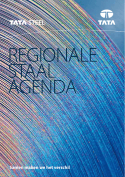 Regionale staal agenda