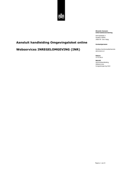 Handleiding OSB inregelomgeving