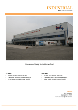 Koopvaardijweg 3a te Oosterhout