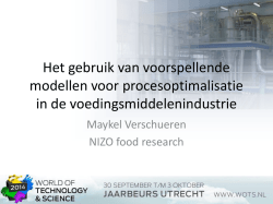 Het gebruik van voorspellende modellen voor procesoptimalisatie in