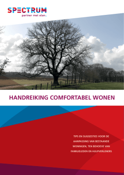 Handreiking comfortabel wonen