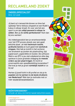 Reclameland zoekt
