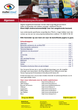 Aanlever specificaties 2014 (PDF)