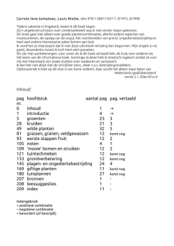Inhoud: pag hoofdstuk aantalpag pag. vertaald nr. 0 - ellen
