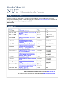 Nieuwsbrief februari 2014