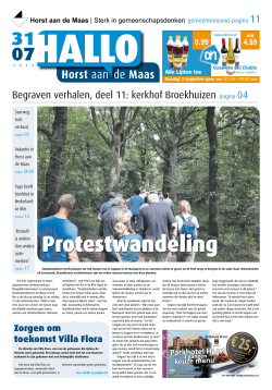 Uitgave 31-07-2014 - HALLO Horst aan de Maas