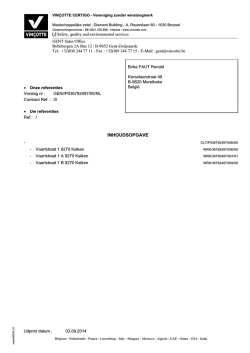 INHOUDSOPGAVE