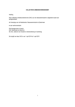 Download hier de CAO Vleeswarenindustrie 04-2014
