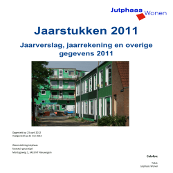 Jaarstukken 2011 - Jutphaas Wonen