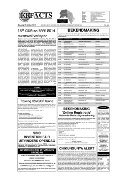 Editie 666 d.d. maandag 27 oktober 2014