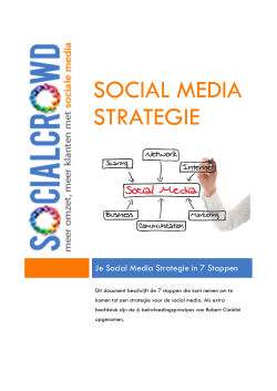 SOCIAL MEDIA STRATEGIE - Management Workshops