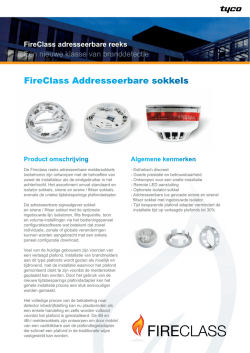 FireClass Addresseerbare sokkels