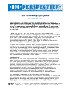 Een leven lang (geo-)leren