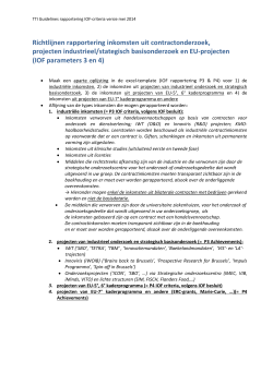 TTI Guidelines rapportering IOF december 2013
