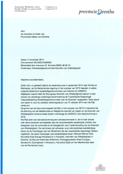 A.2. Brief over Werelderfgoednominatie