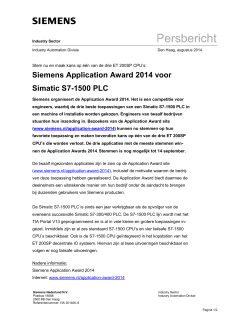 pbIADT-APPLICATION AWARD-2014 - Siemens Answers