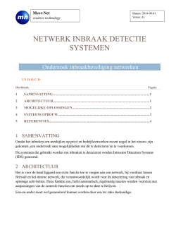 IDS opzet - Meer-Net