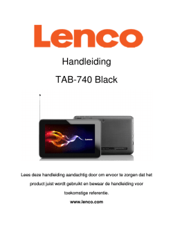 Handleiding TAB-740 Black