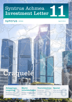 Investment Letter april 2014