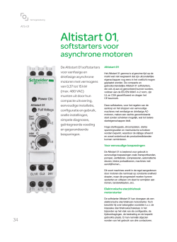 Altistart 01, softstarters voor asynchrone motoren