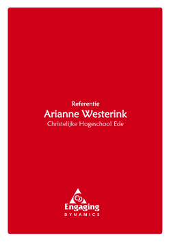 Referentie Arianne Westerink – CHE