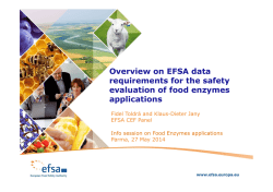 TECHNICAL DATA EXPLANATORY NOTE - EFSA