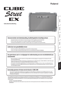 CUBE-Street EX Handleiding
