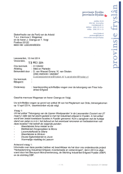 antwoordbrief aan PvdA over teloorgang Fries