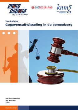 Handreiking Gegevensuitwisseling in de