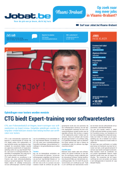 CTG biedt Expert-training voor softwaretesters
