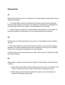 Disclaimer - Mobile Vikings