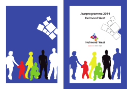 Jaarprogramma 2014 Helmond West