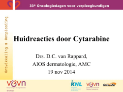 Huidreacties door Cytarabine