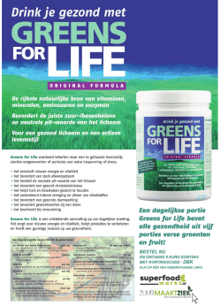 GREENS - De Betere Keuze